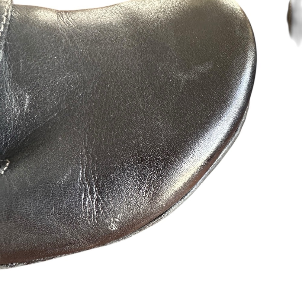 Earth Black Leather Clogs Buckle Studded Mules Shoes Womens 8M XZ K8 - Picture 7 of 7